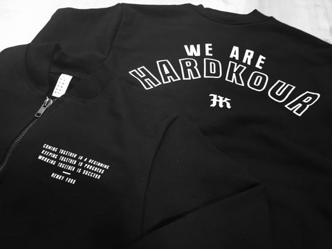 HKP - "WE ARE HARDKOUR" Half-Zip Crewneck